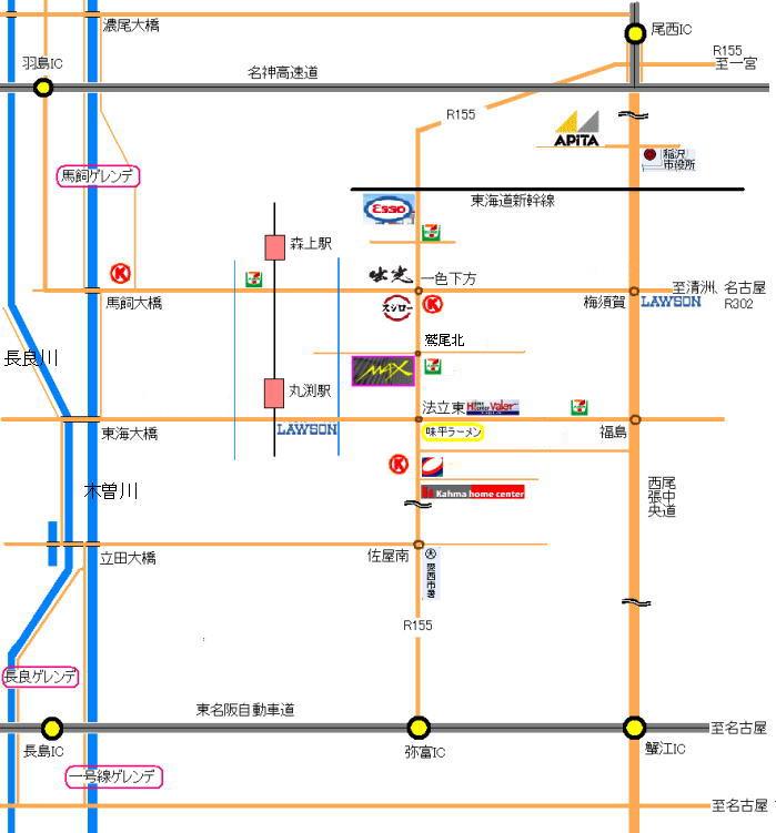 セブンイレブン向かい